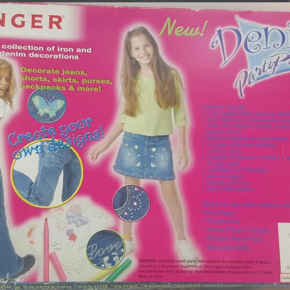 ⭐ NEW ⭐ Singer Decorate Your Denim Party  Pack: Iron & Sew On Denim Decorations - Picture 6 of 9